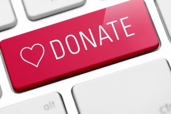 Online Donate Key with Heart