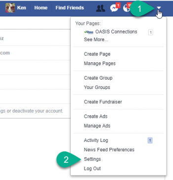 Facebook Settings