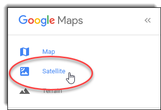 Google Maps Saetllite Option