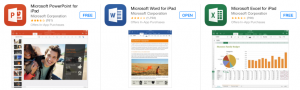 Office 365 Apps Available