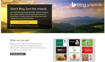 bing rewards home page