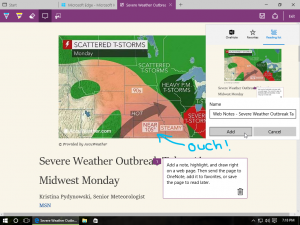 Microsoft Edge Web Notes
