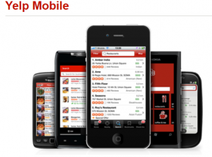 Yelp mobile screenshots