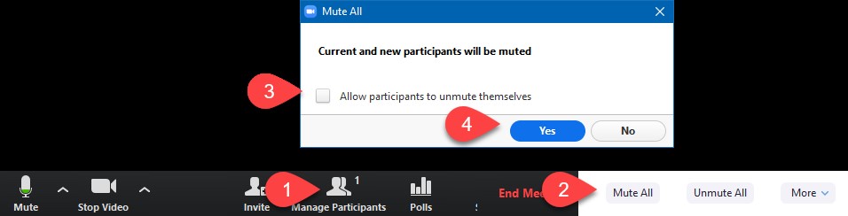 mute all