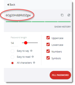 lastpass recently generated passwords